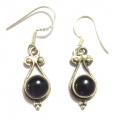 E0067-Nice Earring made with Beautiful Amethyst Stone and Sterling Silver