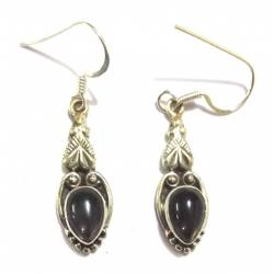 E0069-Nice Earring made with Beautiful Amethyst Stone and Sterling Silver