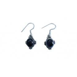 E0074-Nice Earring made with Beautiful Amethyst Stone and Sterling Silver