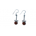 E0075-Nice Earring made with Beautiful Carnelian Stone and Sterling Silver