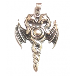 Dragon pendant- sterling silver